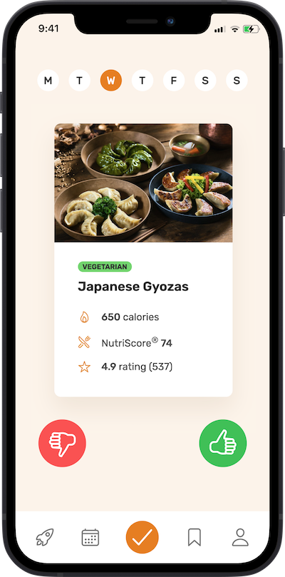 iPhone meal app approving plan